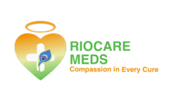Logo with tagline of Riocare Meds